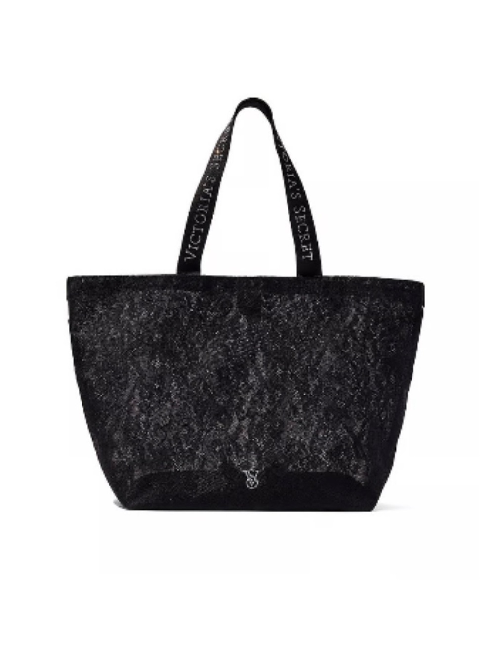 Victoria's Secret Black Lace Tote Bag